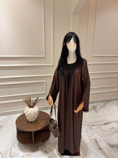 Aniyaah - Kimono réversible Chocolat & Noir